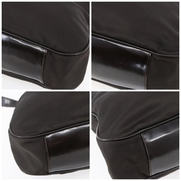 GUCCI Bamboo Hand Bag Nylon 2way Brown Silver 001 2123 1577 Auth 148948 - Picture 16 of 16